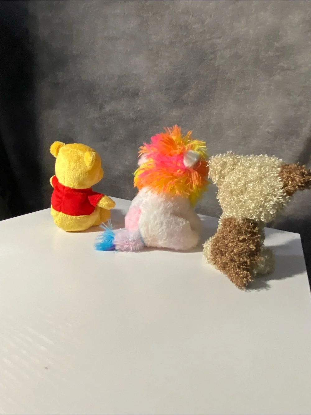 Winne The Pooh plushie Lion And a Dog